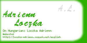 adrienn loczka business card